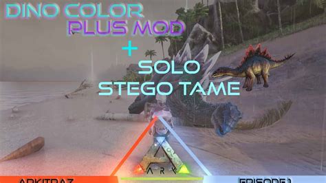 ARK Survival Evolved: Dino Colors Plus Mod and an EASY STEGO TAME - YouTube