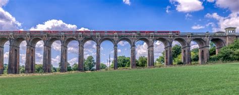 Ouse Valley Viaduct, the Amazing Train Viaduct on a Summer Day in England UK Stock Photo - Image ...