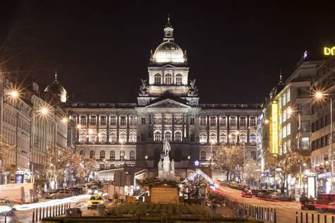 St. Wenceslas Square, Prague Editorial Image - Image of republic, buildings: 42445335