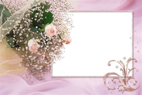 Khung ảnh cưới với hoa cưới dễ thương Dễ Thương | Flower frame, Flower picture frames, Flower ...