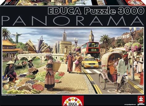 Educa Borras Puzzle Global World Panorama (3000 Pieces): Amazon.co.uk: Toys & Games