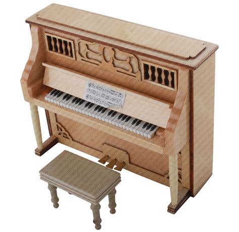 Miniature wooden upright piano model handmade crafts_Miniature Musical Instruments Gift are the ...