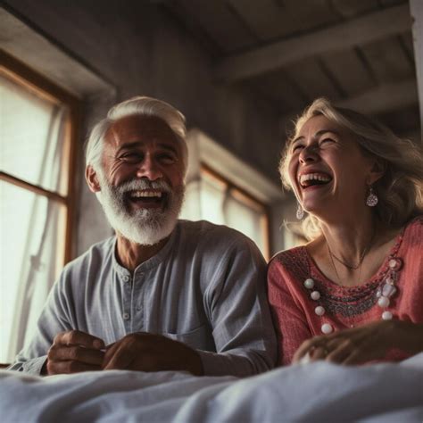 Premium AI Image | A man and a woman are laughing and laughing together.