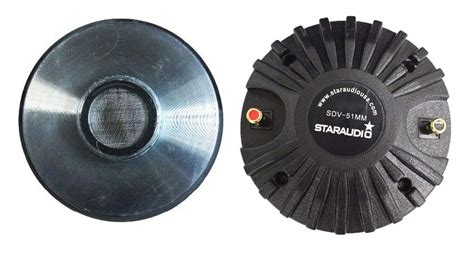 Buy STARAUDIO Professional 51MM 8Ohms Titanium Driver Tweeter of Compression Screw-on Horn ...