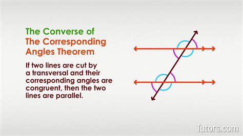 Corresponding Angles - Definition, Theorem & Examples