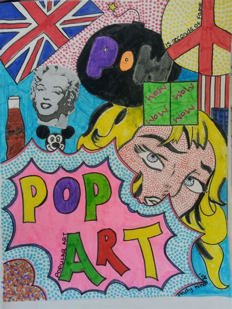 Pop Art title page Yr8 | Pop art pictures, Pop art images, Pop art drawing