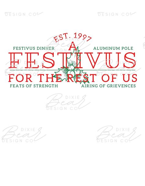 Festivus Traditions PNG File Christmas Seinfeld Festivus - Etsy Australia