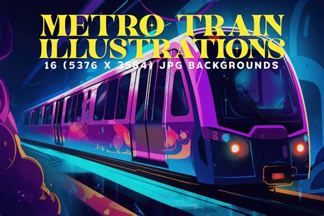 16 Metro Train Illustrations in 5K Graphic by HipFonts · Creative Fabrica