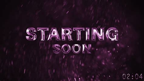 Free 5 minute starting soon screen for streamers | Twitch, Text animation, Twitch channel