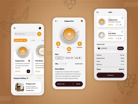 Café Coffee House Mobile App by CMARIX TechnoLabs on Dribbble