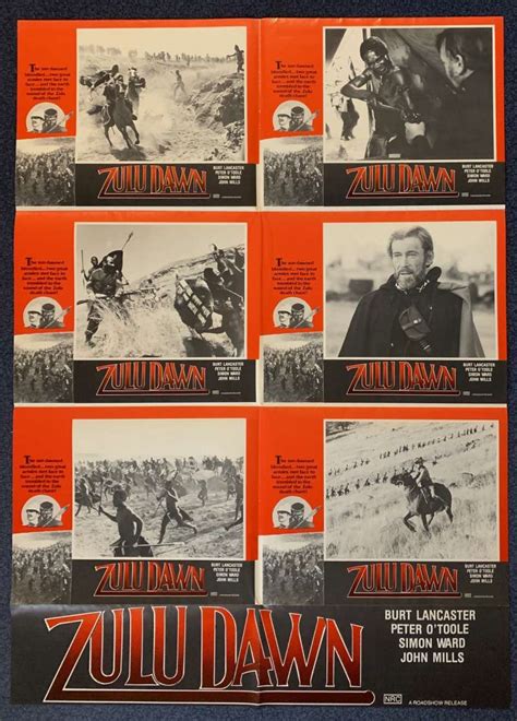 All About Movies - Zulu Dawn Poster Original Photosheet Rare 1979 Burt Lancaster Peter O'Toole