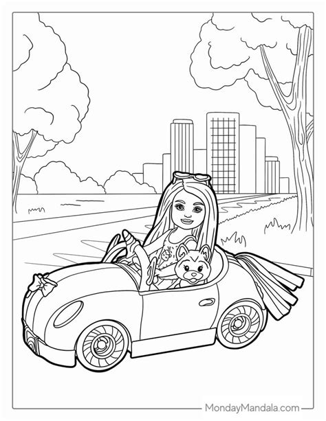 50 Barbie Coloring Pages (Free PDF Printables) Barbie Ring, Barbie Car, Barbie And Ken, Barbie ...