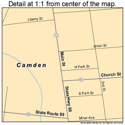 Camden New York Street Map 3611847