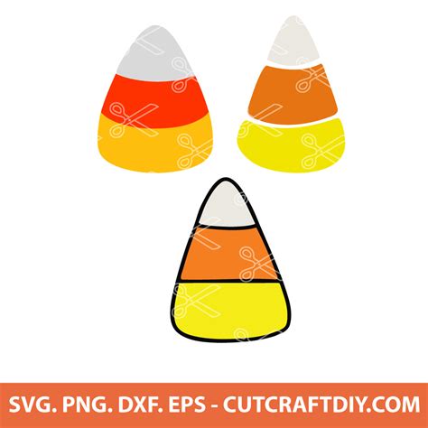 Candy Corn SVG, Halloween SVG, Candy Corn Clipart, PNG