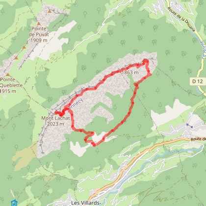 Parcours marche - le Mont Lachat par le Suet et par l'arête - Les villards-sur-thones