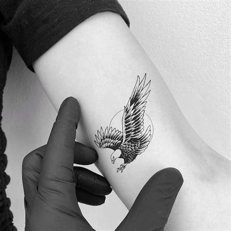 Eagle Temporary Tattoo-masculine Eagle Tattoo-native American - Etsy