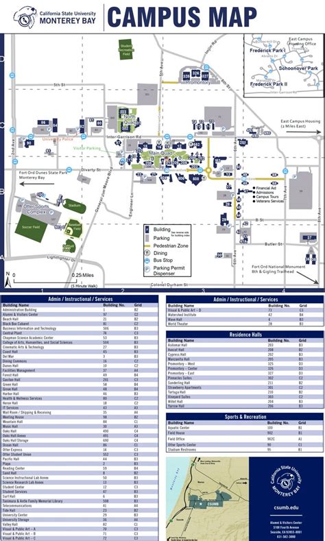 California State University Monterey Campus Map - Ontheworldmap.com