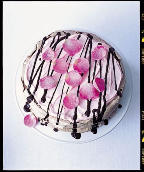 Chocolate meringue with rose chantilly | Daily Mail Online