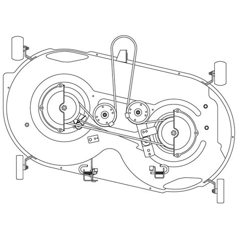 Troy Bilt 46 Riding Mower Belt Diagram