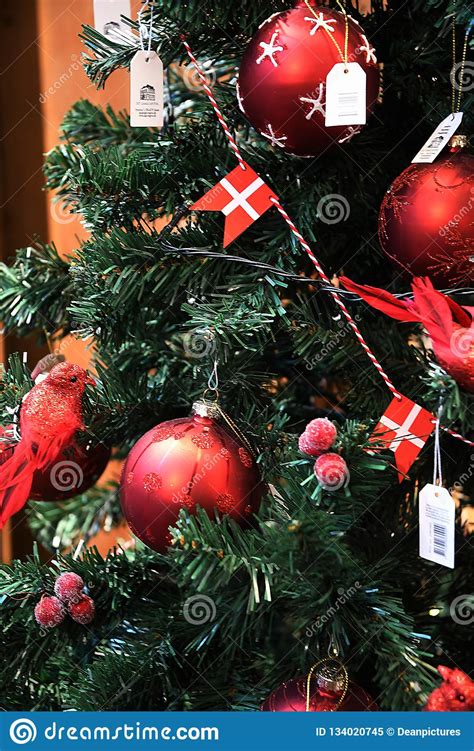 DANISH TRADITIONAL CHRISTMAS DECORATIONS Editorial Image - Image of ...