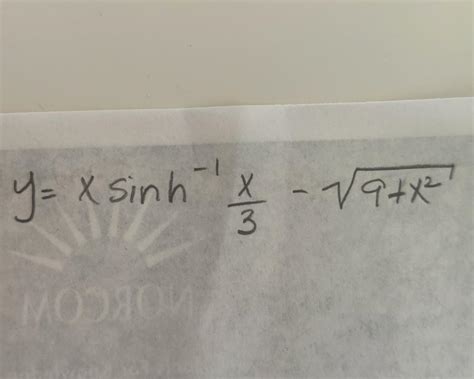 Solved y = x sinh x =x x - 44Х- v4х- 3 МОЯ | Chegg.com