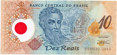 Brazil 10 Real Polymer Commemorative banknote 2000 500th Anniversary Discovery of Brazil|World ...