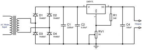 12v Variable Power Supply Circuit Diagram