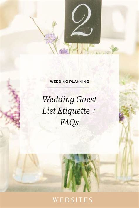 Modern Wedding Guest List Etiquette & Common FAQs | Wedding guest book, Wedding guest list ...