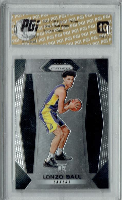 Lonzo Ball 2017 Panini Prizm #289 PRISTINE Rookie Card PGI 10 — Rookie ...