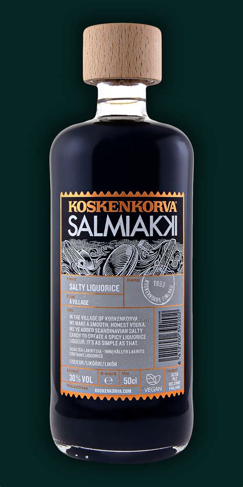 Koskenkorva Salmiakki Lakritzlikör aus Finnland 30%, 9,95 € - Weinquelle Lühmann