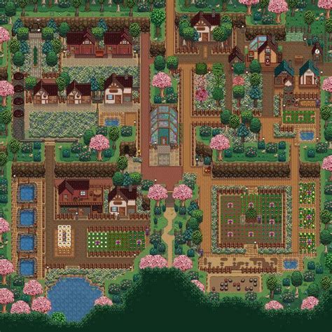 My 4 Corners farm layout design. : r/StardewValley