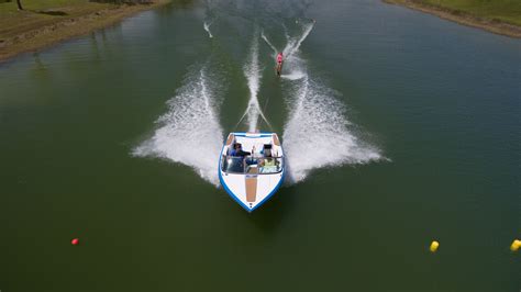 Waterskiing behind the 2018 Ski Nautique 200 CB | Water skiing, Wakeboard boats, Wakeboarding