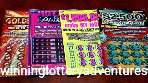 $5 NY LOTTERY SCRATCH OFFS (Set of 4) - YouTube