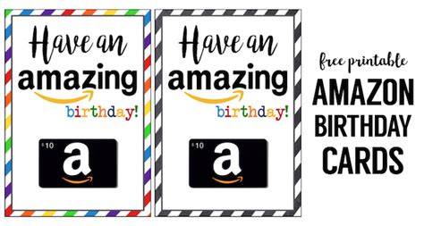 Amazon Birthday Cards Free Printable - Paper Trail Design