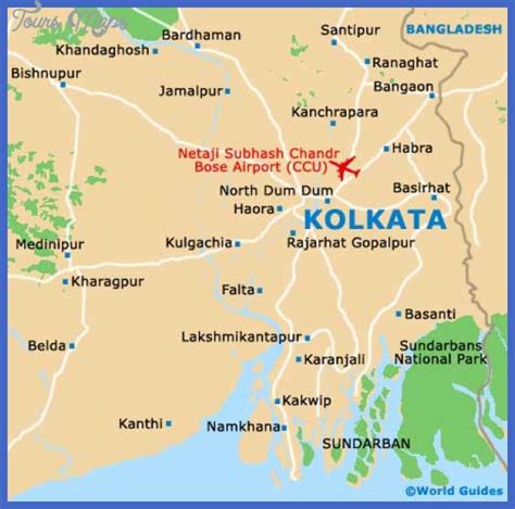 Kolkata Map - ToursMaps.com