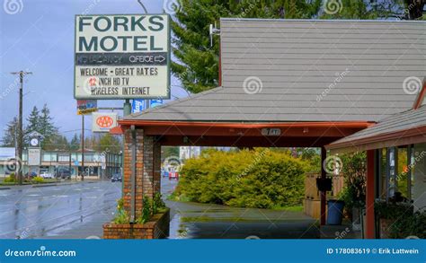 Forks Motel in the City of Forks - FORKS, WASHINGTON - APRIL 13, 2017 ...