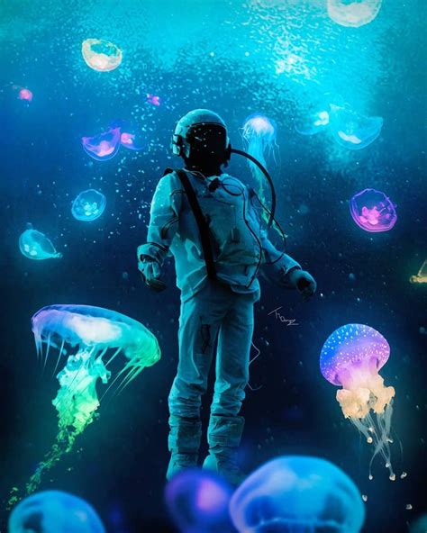 Astronaut In The Ocean Wallpaper - Coclay