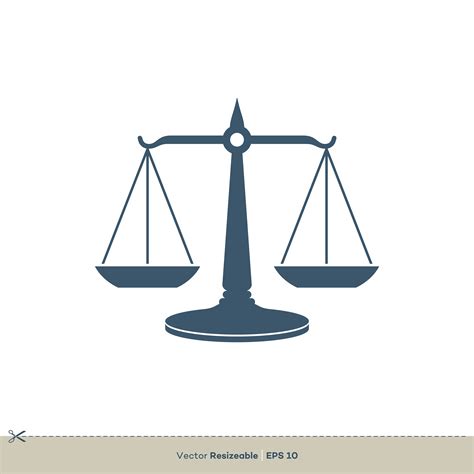 Modern Scale of Justice Logo Template Illustration Design - Download Free Vector Art, Stock ...