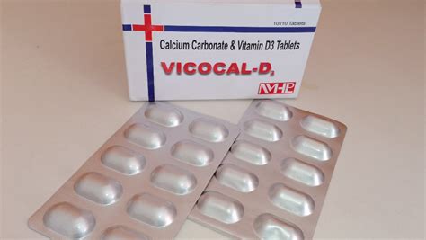 Calcium Carbonate with Vitamin D3 Tablets, Packaging Type: Alu Alu, Rs 60 /box | ID: 20557066555