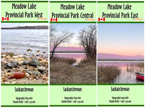 Meadow Lake Provincial Park Map Set (3 Maps) - GoTrekkers