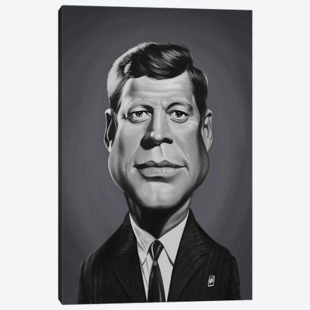 John F Kennedy Canvas Art Print | iCanvas