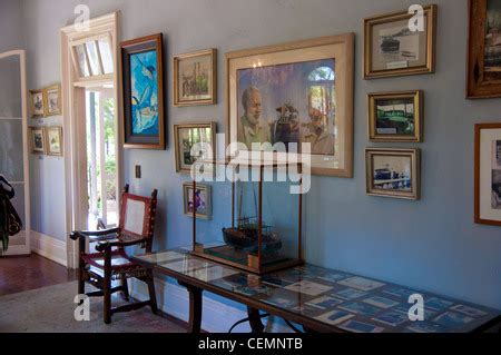 Ernest Hemingway House interior Key West Florida USA Stock Photo - Alamy