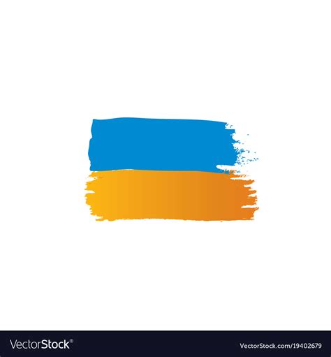 Ukraine flag Royalty Free Vector Image - VectorStock