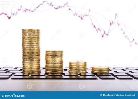 Stacks of Ruble Coins in Geometric Growth Stock Photo - Image of coins ...