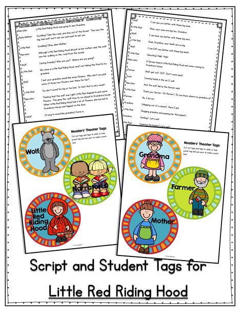 Fairy Tale Readers' Theater Scripts and Student Tags | Made By Teachers