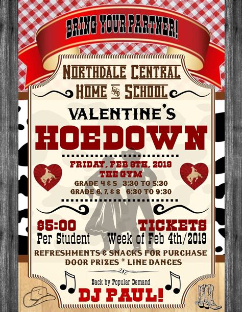 Elementary Valentine's day dance flyer / poster. | Valentines school ...