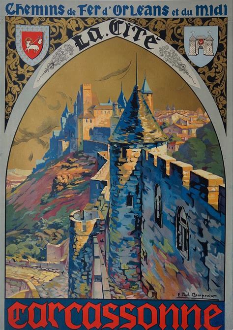 Carcassonne Drawing by Vintage - Fine Art America