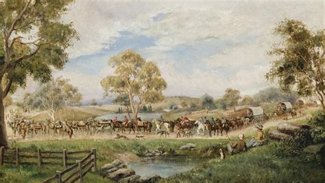 THE BURKE AND WILLS EXPEDITION. 1860. AT BARNEDOWN ON THE CAMPASPE, c ...