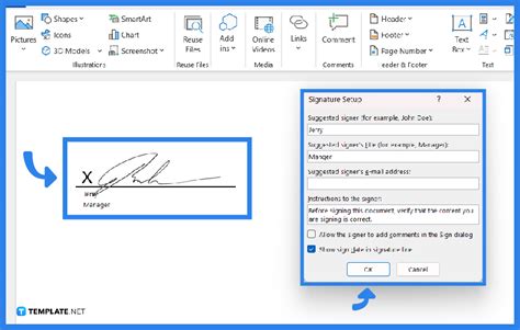 How to Add Signature in Microsoft Word | Free & Premium Templates