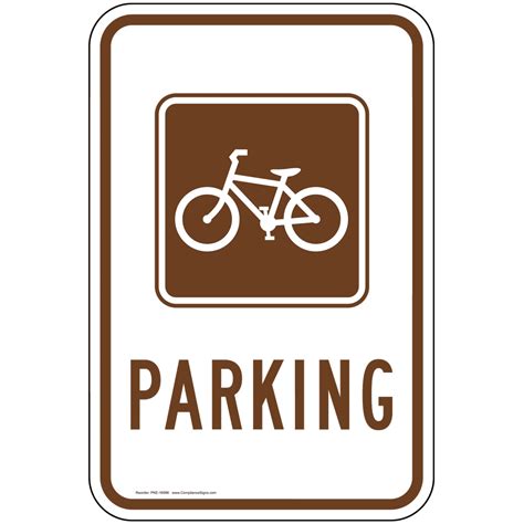 Bike Parking Sign PKE-16996 Parking Control